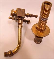 LOT OF 4 #P0013 ANTIQUE LUXURY BRASS STROM PLUMBING TUB FIXTURES ONE UNUSED 3 US
